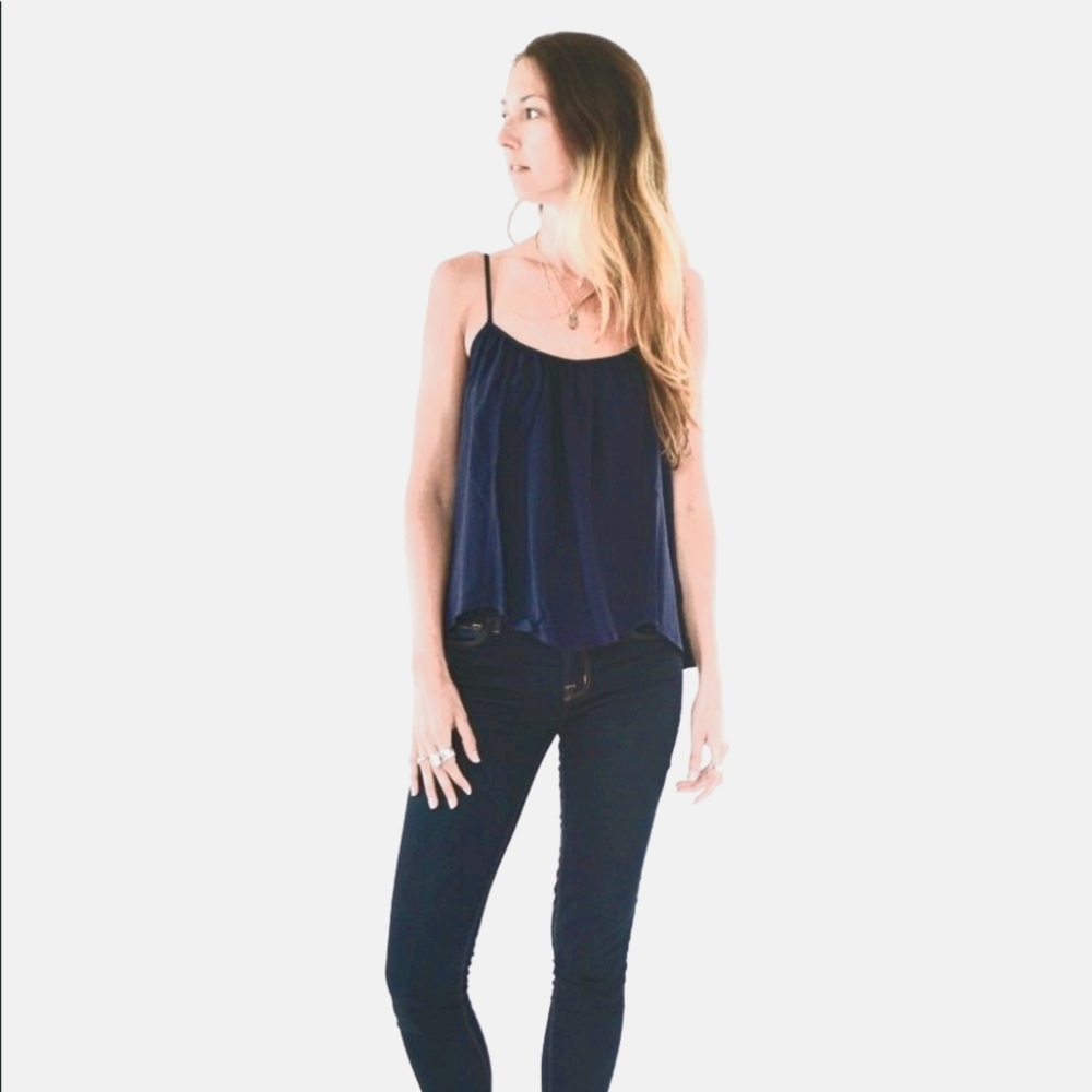 Tysadesigns Tysa Gold Dust Navy Tank Cami